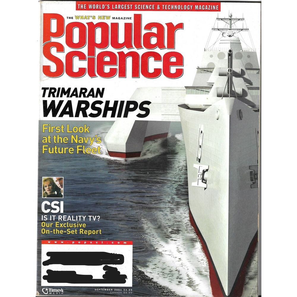 POPULAR SCIENCE Magazine September 2001 Volume 259 3